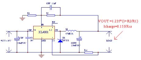 XL4001典型應(yīng)用電路