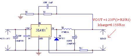 XL4101典型應(yīng)用電路