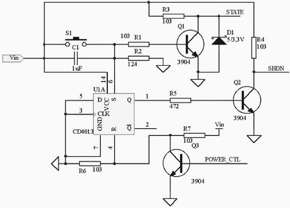 一種簡易的自動開／關(guān)機(jī)電路設(shè)計