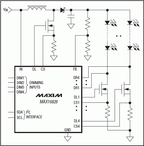 MAX16826：簡(jiǎn)化框圖
