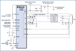 圖9. DS3984/DS3988單獨(dú)驅(qū)動(dòng)和監(jiān)視每個(gè)燈，為L(zhǎng)CD電視和PC監(jiān)視器提供均勻亮度。