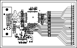 Figure 5. DVI receiver PCB (2.25&quote; x 4&quote;).