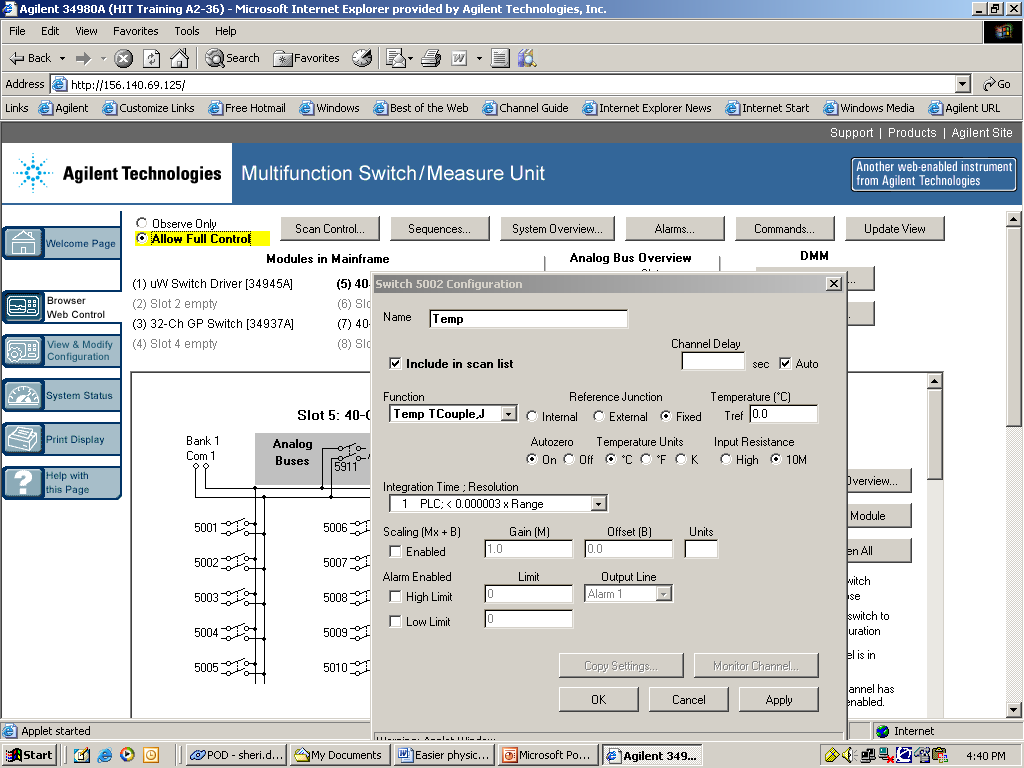 通過 Web 瀏覽器配置、執(zhí)行測量或只是監(jiān)視測量結(jié)果