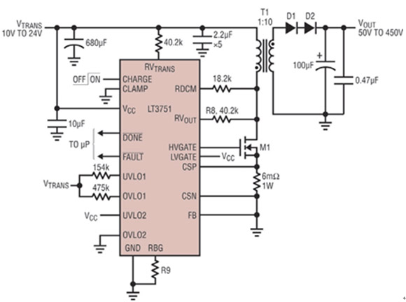 圖1：LT3751的工作方式。