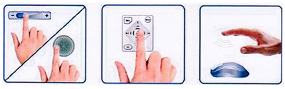 圖4：滑塊、滾輪、觸摸按鈕和臨近傳感應(yīng)用的例子。