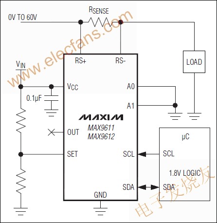 MAX9611/MAX9612電流檢測(cè)放大器 www.makelele.cn