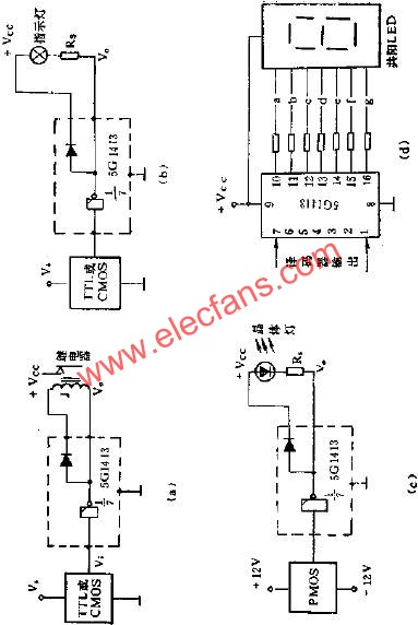 5G1413各驅(qū)動線路圖  www.makelele.cn