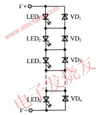 帶并聯(lián)齊納二極管串聯(lián)連接形式 www.makelele.cn
