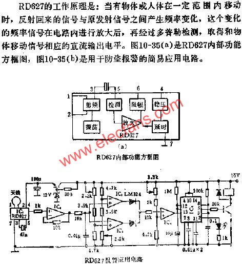 RD627多普勒傳感器集成電路的應(yīng)用 www.makelele.cn