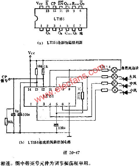 LT156時序控制電路的應(yīng)用電路圖  www.makelele.cn