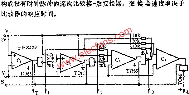 四位A/D轉(zhuǎn)換器電路圖  www.makelele.cn