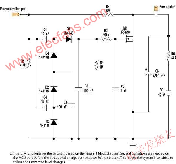 工作電路原理圖 www.makelele.cn