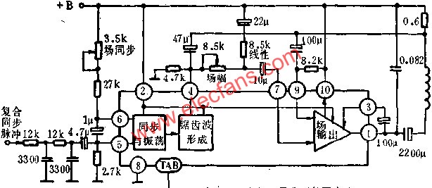 D1031內部功能方框圖及典型外圍電路圖  www.makelele.cn