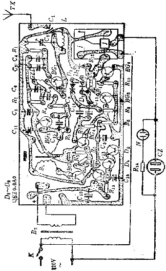 遙控開關(guān)接收機(jī)印制板