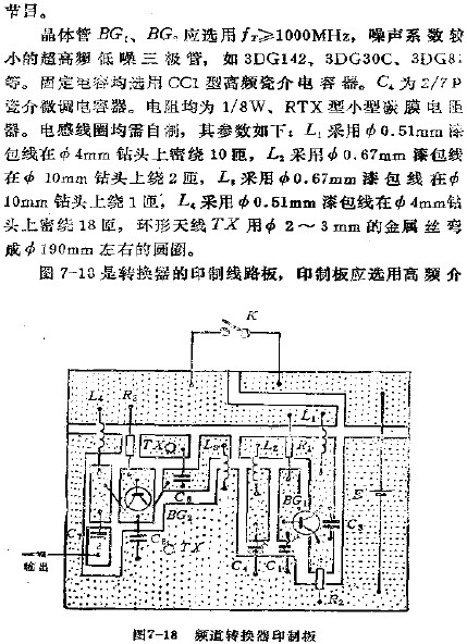 頻道轉換器印制板