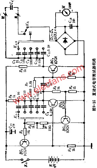 直讀式電容測試器電路  www.makelele.cn
