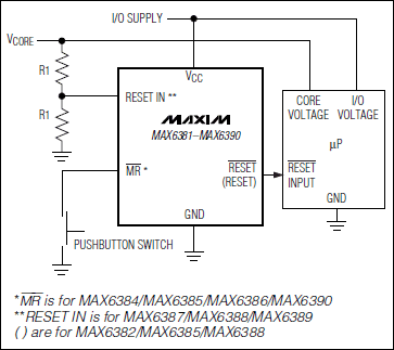 MAX6381, MAX6382, MAX6383, MAX6384, MAX6385, MAX6386, MAX6387, MAX6388, MAX6389, MAX6390: Typical Operating Circuit. www.makelele.cn