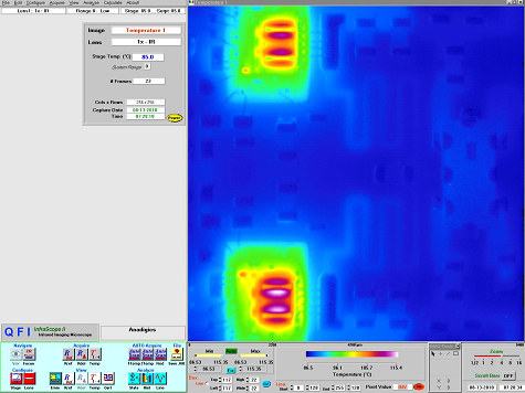 圖5、AWB7227的熱掃描圖像