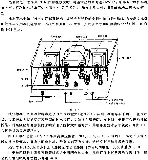 60W*2線性標(biāo)準(zhǔn)式電子管擴音機外觀