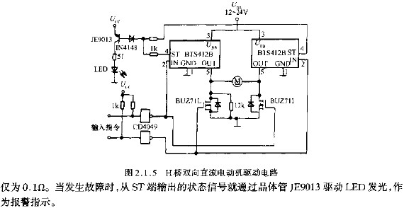 H橋雙向直流電動機(jī)驅(qū)動電路