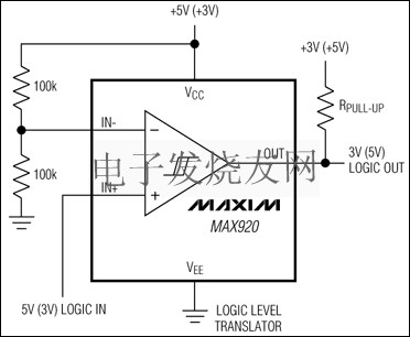 MAX917 - MAX920可不帶電壓基準的超擺幅功率比較器 www.makelele.cn