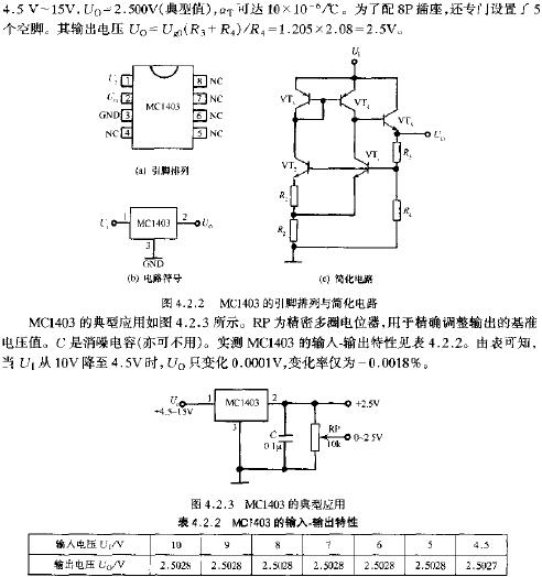 MC1403的引腳排列與簡化電路  www.makelele.cn