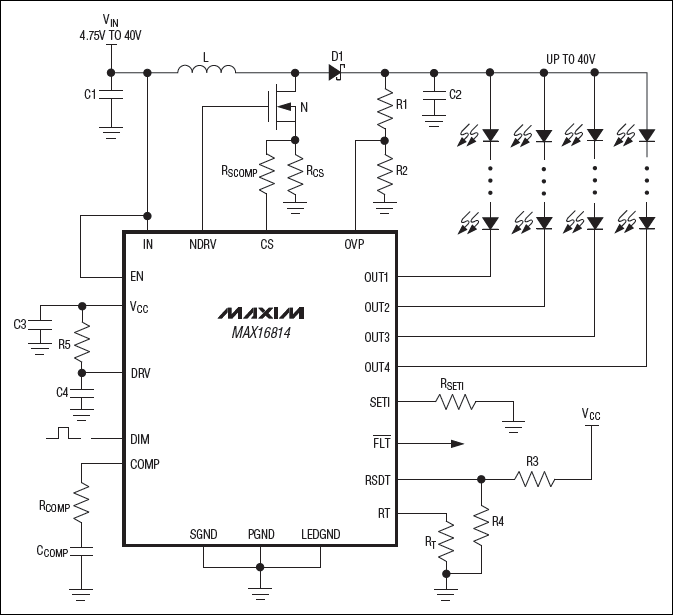 MAX16814: Typical Operating Circuit MAX16814: Typical Operating Circuit