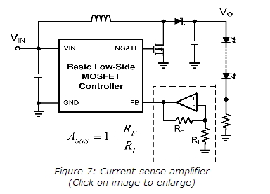 圖2：電流感應(yīng)放大器。
