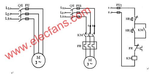 電動機刀開關(guān)控制線路