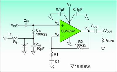 圖3：齊納二級管偏置電路。