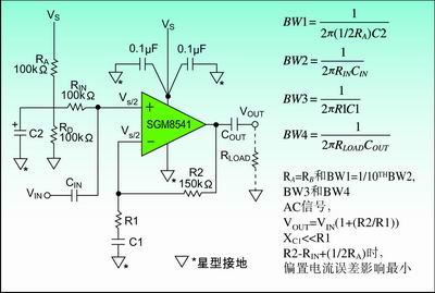 圖2：接電容C2來(lái)旁路AC信號(hào)，提高AC的電源抑制。