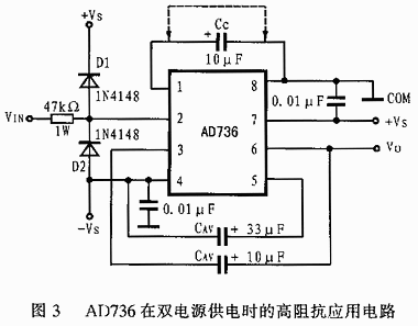 雙電源供電時的典型應(yīng)用電路