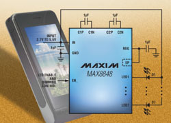 Backlight drivers increase LED efficiency by 12% to extend battery life.