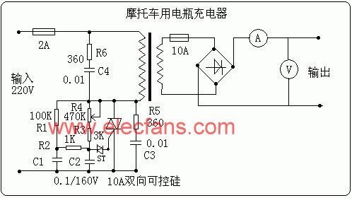 摩托車電瓶充電器電路 http://www.makelele.cn