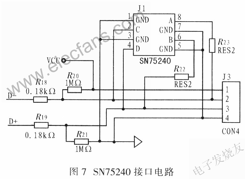 SN75240接口電路 www.makelele.cn