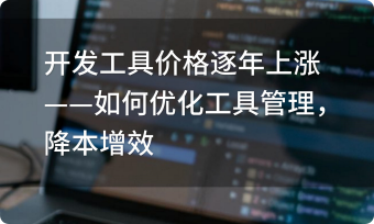 開發(fā)工具價格逐年上漲——如何優(yōu)化工具管理，降本增效？