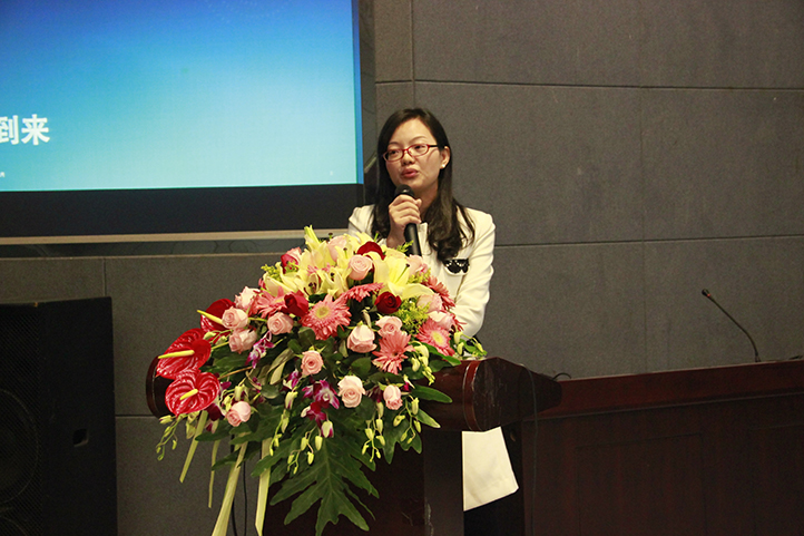 Qualcomm創(chuàng)銳訊貝曉珊經(jīng)理參加物聯(lián)網(wǎng)論壇演講。