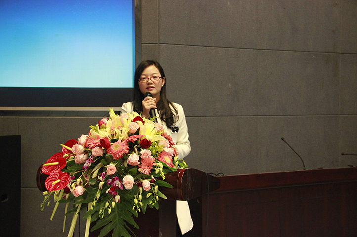 Qualcomm創(chuàng)銳訊貝曉珊經(jīng)理參加物聯(lián)網(wǎng)論壇演講。