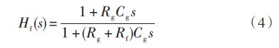 反饋網絡的傳遞函數(shù)由式（4）給出：