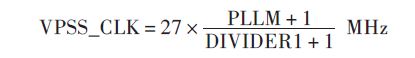輸出給TFP410 的像素時(shí)鐘VCLK，以VENC_CLK為基準(zhǔn)