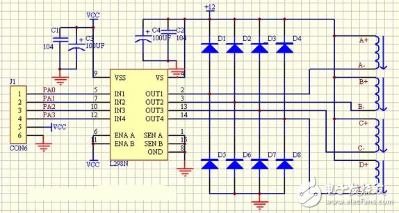 4相步進(jìn)電機(jī)驅(qū)動電路