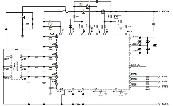 多節(jié)鋰離子電池組管理器BQ40Z50