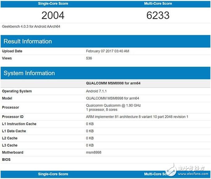 驍龍835跑分不敵麒麟960，小米6恐難敵華為榮耀V9？