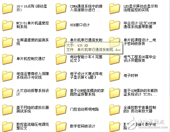 單片機(jī)類(lèi)的33個(gè)畢業(yè)設(shè)計(jì)