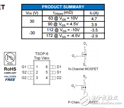 AM3599C-T1-PF 替代AO6609適用于:電動牙刷 馬達(dá)