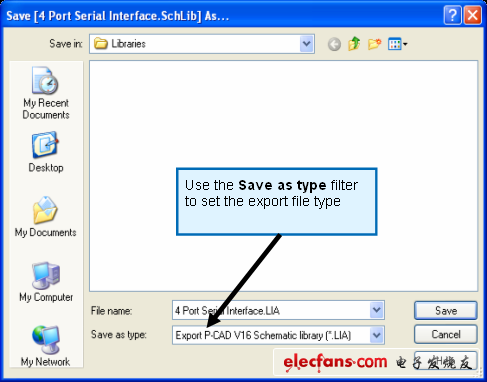 利用Save as命令導出設計數(shù)據(jù)
