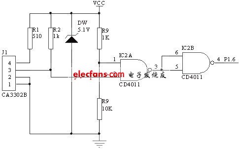 煙霧傳感器信號(hào)處理電路圖