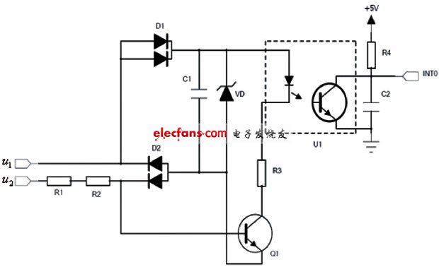  三相交流電自然換相點(diǎn)檢測(cè)原理圖