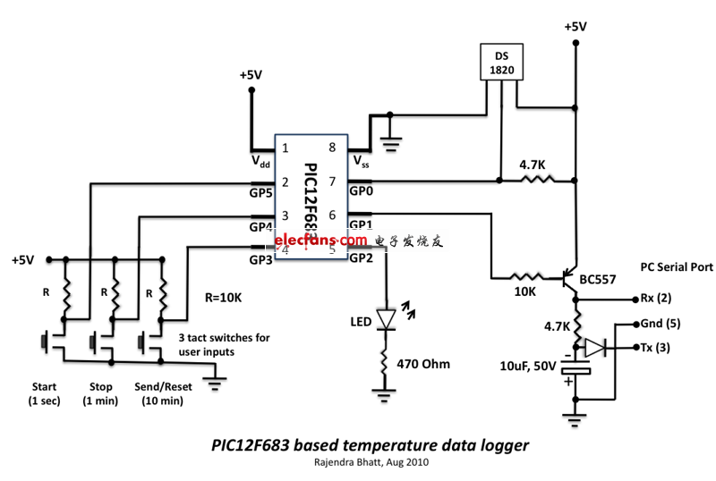 溫度數(shù)據(jù)記錄儀設計圖