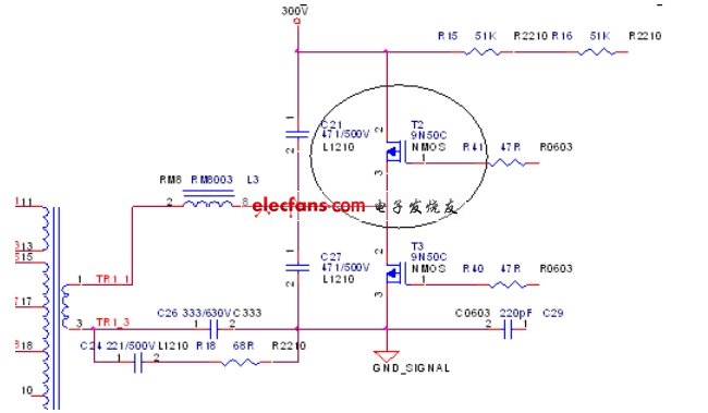 典型的開關電源原理圖。(電子系統(tǒng)設計)